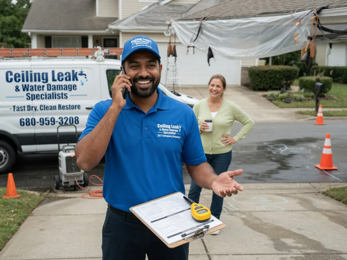 Ceiling Leak Cleanup Great Mills, MD FAQs